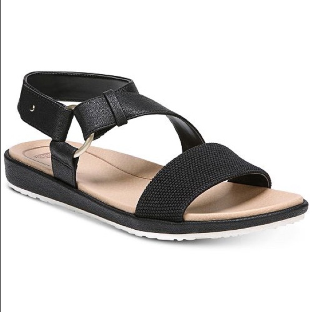 NWOT Dr. Scholl’s Black Powers Sandals